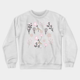 Elegant Pink Abstract flower design Crewneck Sweatshirt